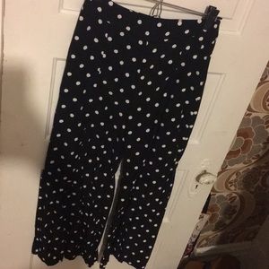 Anthropologie crop flare pants